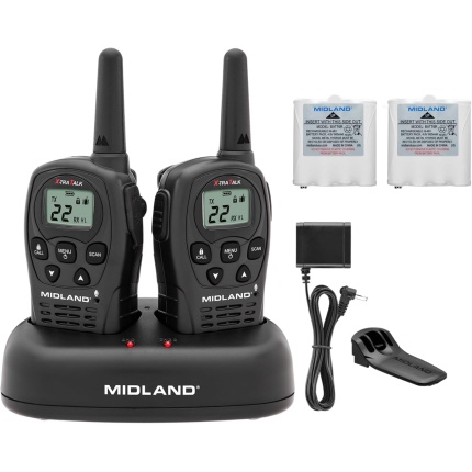 Midland - LXT500VP3, 22 Channel FRS Walkie Talkies with Channel Scan